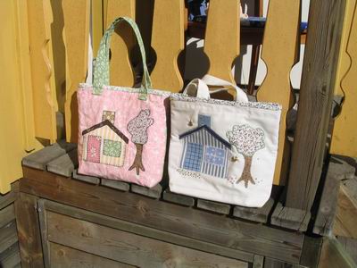 Our bags in the sun