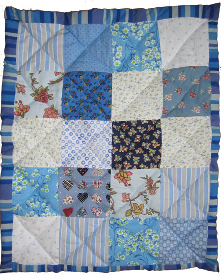 Blue baby quilt clearance