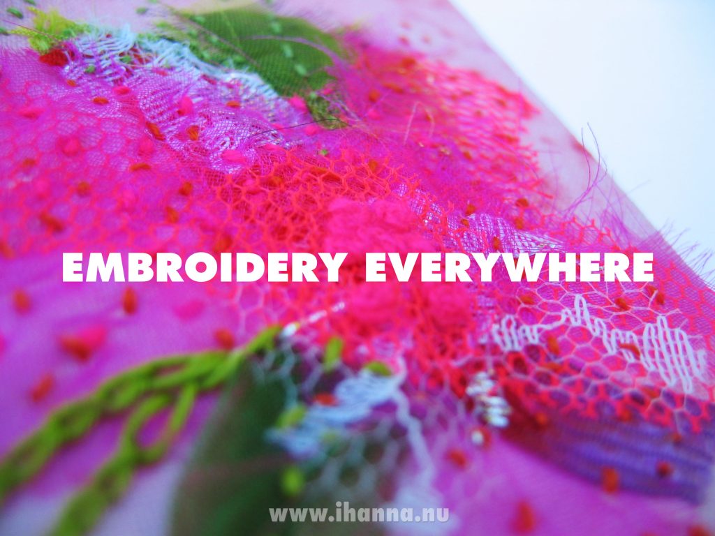 Seeing Embroidery Everywhere