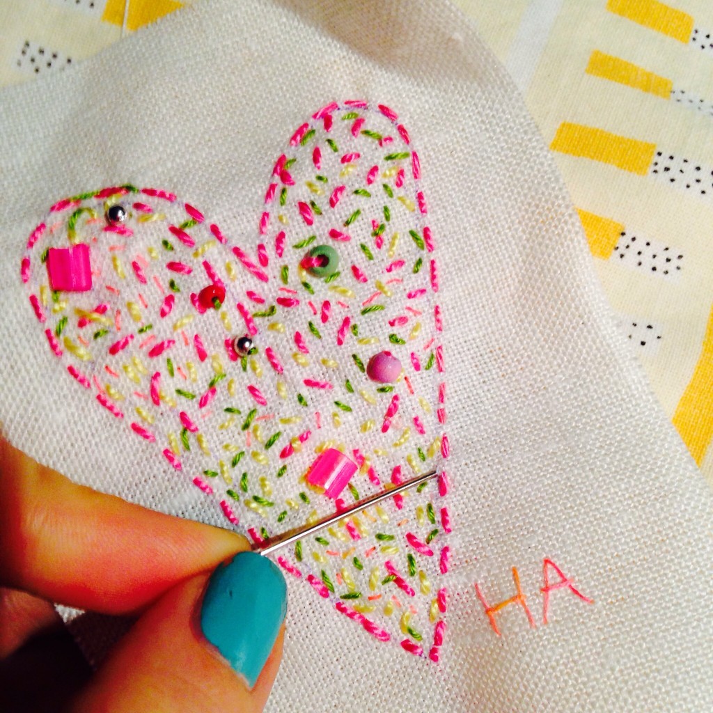 Embroidered Artist trading card by iHanna (Copyright Hanna Andersson)