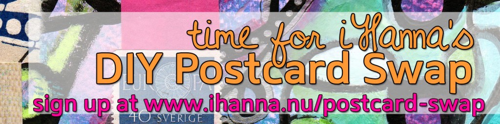 Time to join iHanna's DIY Postcard Swap spring 2019 at www.ihanna.nu
