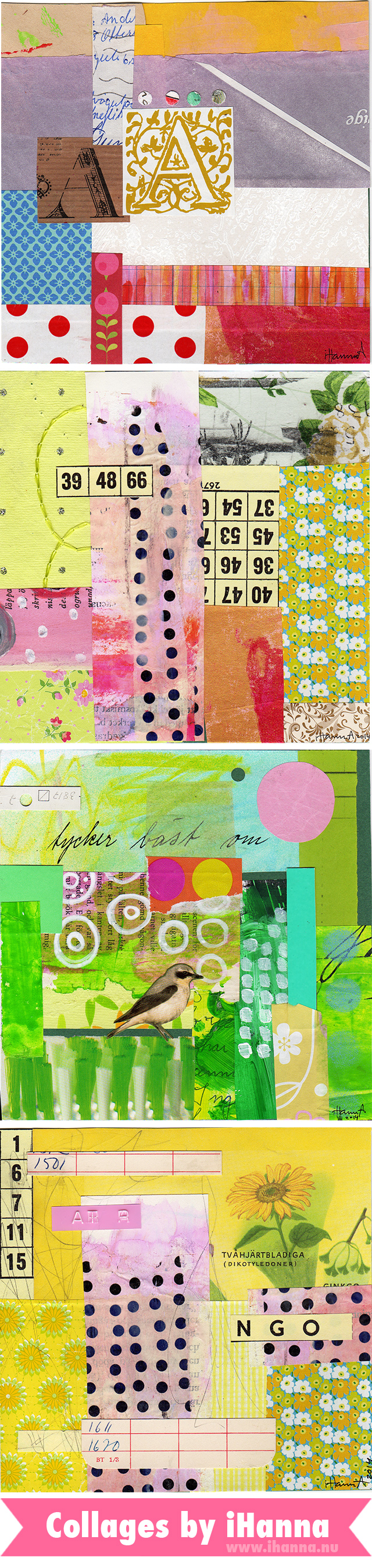 Four new collages by iHanna of www.ihanna.nu - April 2014 #collage