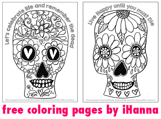 Sugar skulls doodled by iHanna