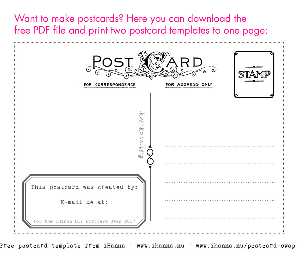 Free Postcard Template