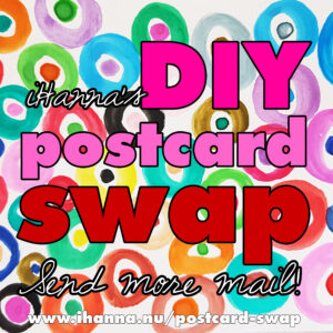 Send more mail art in iHannas DIY Postcard Swap
