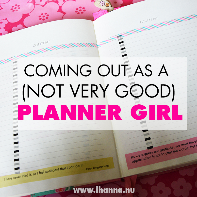 Coming out as a (not very good) planner girl for #onebookJuly2019 video with iHanna