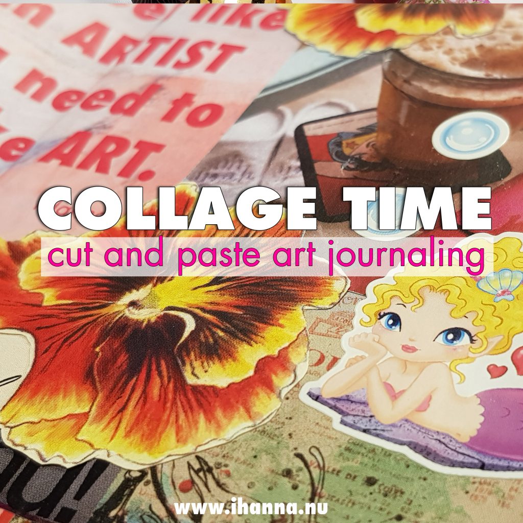 Collage time: Cut and paste art journaling video