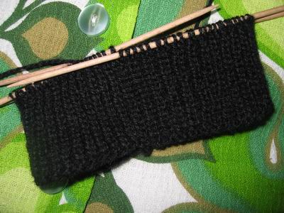Black k1 p2 ribbing