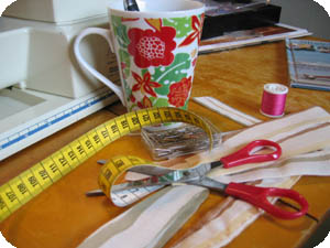 Kaffe och gardintyg