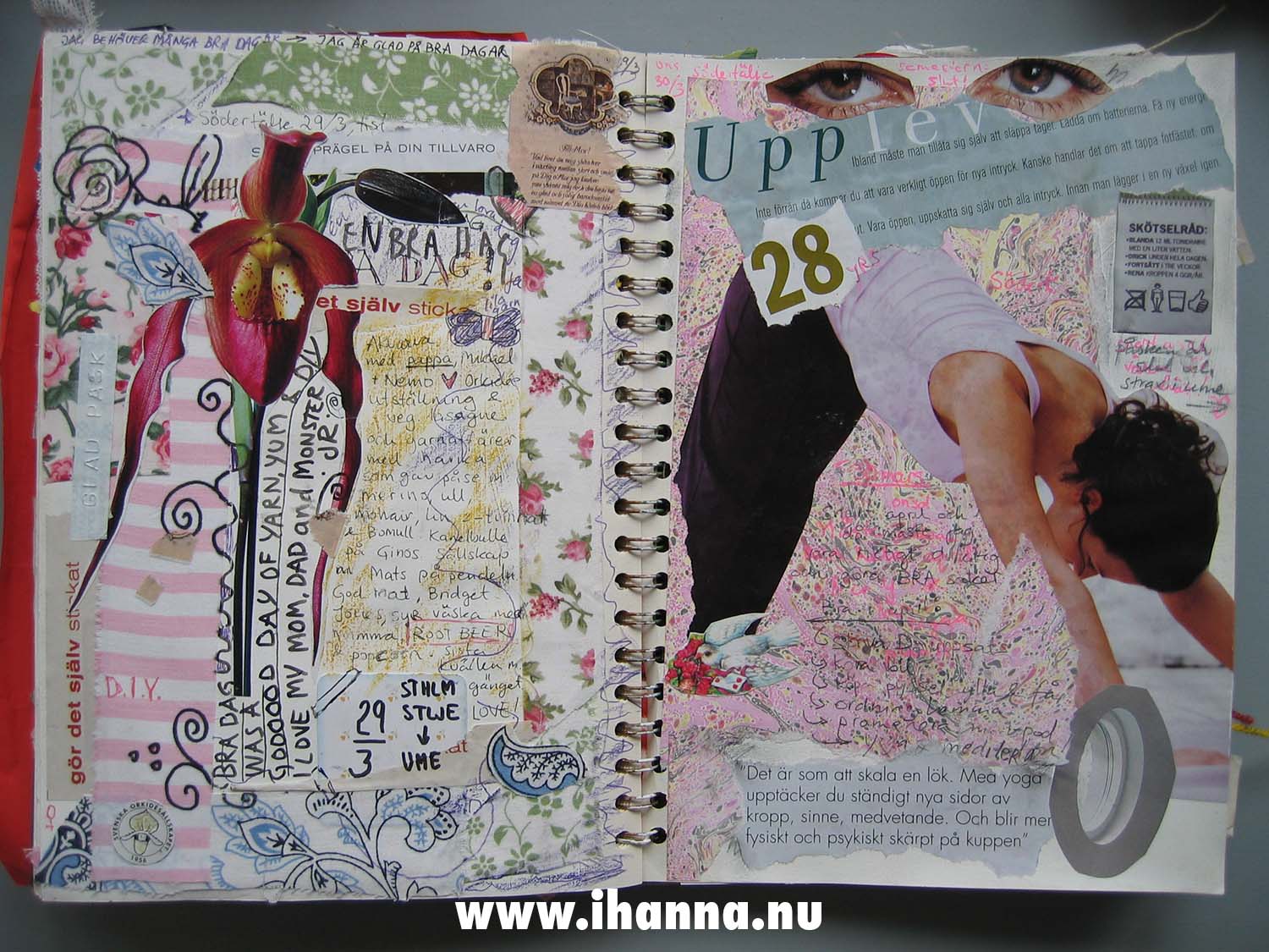 Art journal page from March 2005 by iHanna (Copyright Hanna Andersson)