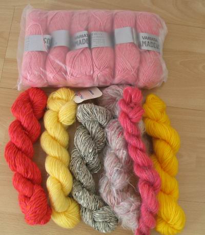Goodie bag of thrifted yarn (Copyright Hanna Andersson)