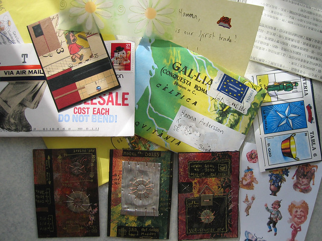 ATC in the mail 2005 (Photo copyright H. Andersson)