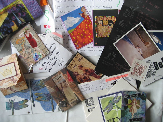 ATC glory in my inbox  (Photo Copyright Hanna Andersson)