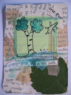 Tree in the park 2 ATC made by iHanna 2005 (Copyright H. A.)