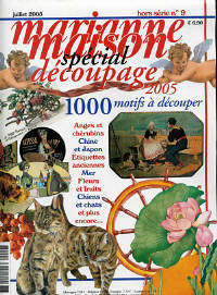 Marianne maison special decoupage magazine cover 2005 french vintage images