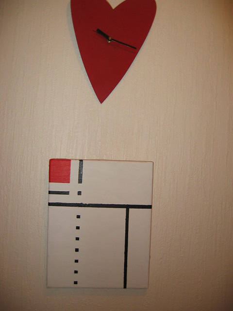 Mondrian painting made at home