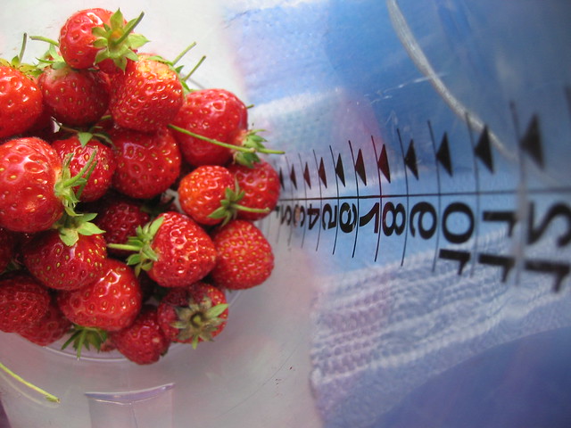 Strawberries in a measuring pitcher Berries (Photo copyright Hanna Andersson)
