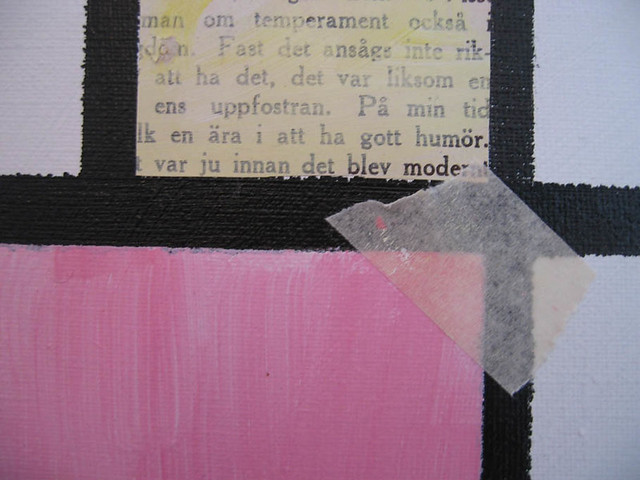 Close up of my pink Mondrian by me  (Photo copyright Hanna Andersson)