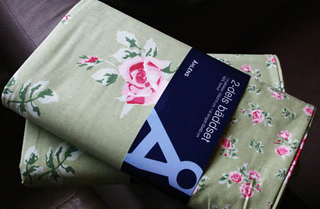 New bed linnen from Åhlens bought this week 2005
