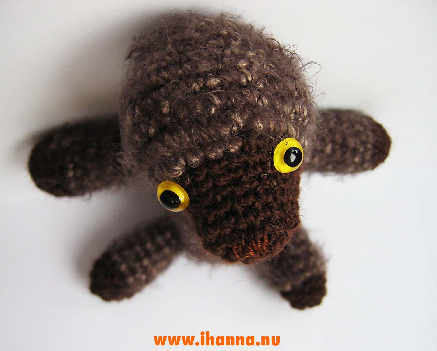 Molla a softie amigurumi - Crocheted mole design by iHanna (Copyright H. Andersson)
