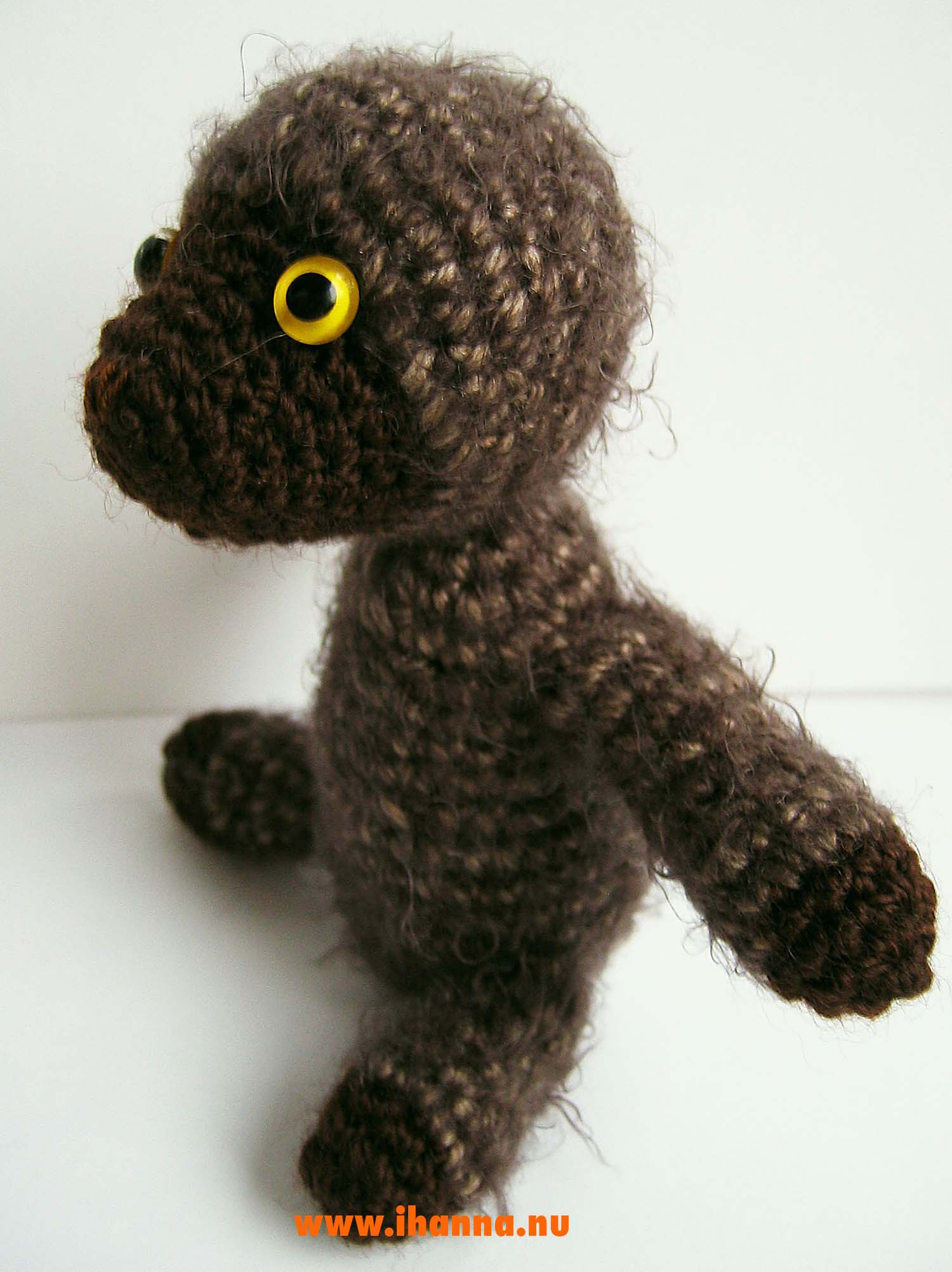 Molla a softie amigurumi - Crocheted mole design by iHanna (Copyright H. Andersson)