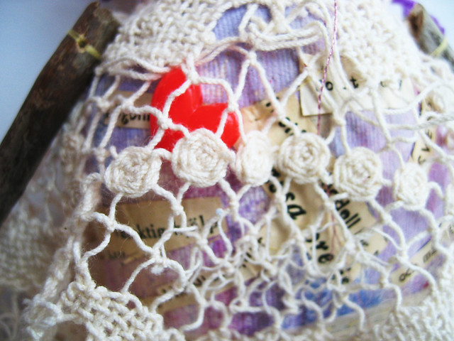 Maj art doll detail of torso by iHanna - art doll #3