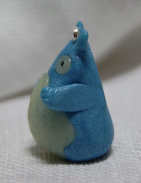 Miniature clay Totoro to hang somewhere (Copyright H. Andersson)