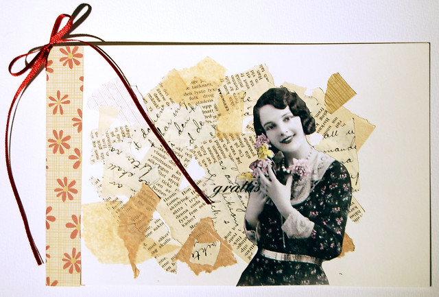 Congratulation card with that special vintage feel, made by iHanna