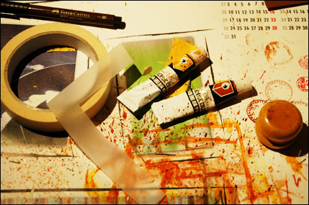 My desk today (Copyright Hanna Andersson)