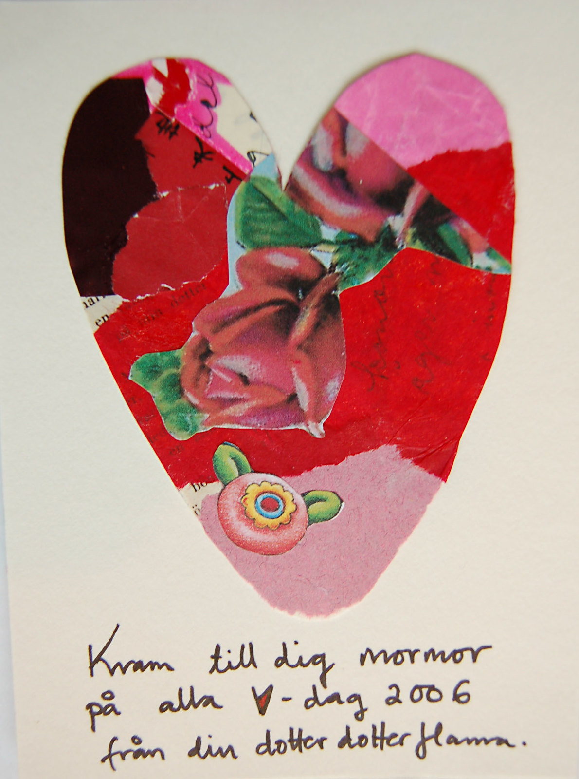 Valentines Day Card for grandmother / Kort till mormor from iHanna