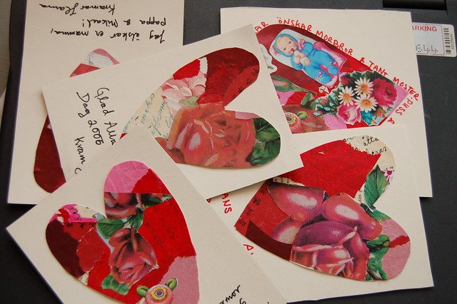Valentines Day Cards from iHanna to her loved ones - Alla hjärtansdagskort (Copyright Hanna Andersson)
