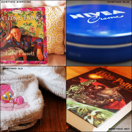 Studio Friday photo grid by iHanna: Something Old, Something New, Something Borrowed, Something Blue.