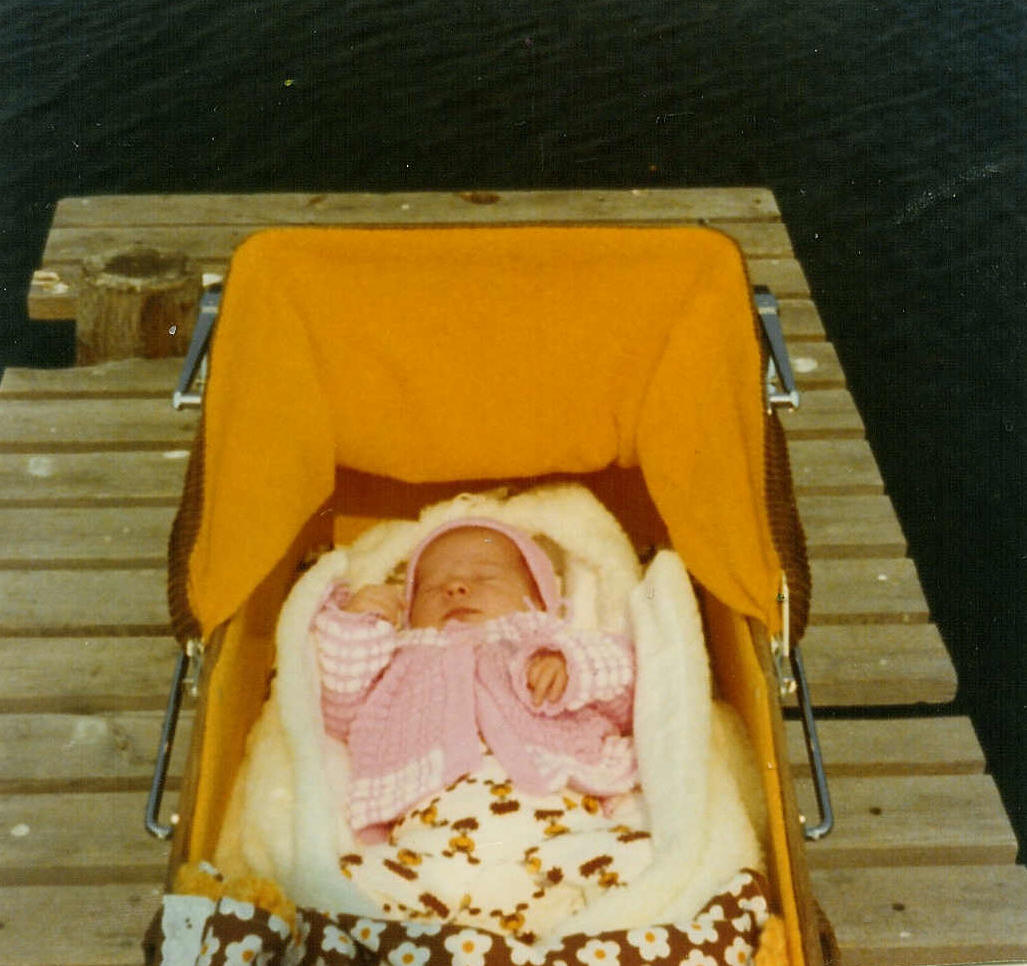 Wee iHanna about 30 years ago when I was one week old (Photo mom or dad I think)