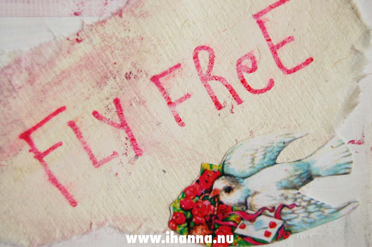 Altered book project detail in iHannas Book of Dreams (Copyright Hanna Andersson)