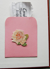 Pink library pocket in Book of dreams (Copyright Hanna Andersson)