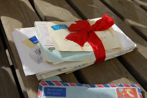 Pile of letters from a friend (Copyright Hanna Andersson) 2006 