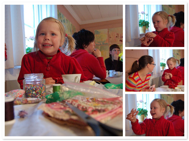 Kid interested in my crafts and the exhibition and cafe place (Photo copyright Hanna Andersson)