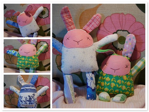 Lillebror & storebror Moopy softie bunnies sewn by iHanna (Photo copyright Hanna Andersson) 2006
