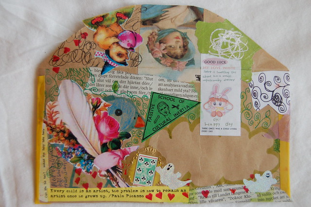 Decorated envelope for mail art (Photo copyright Hanna Andersson)