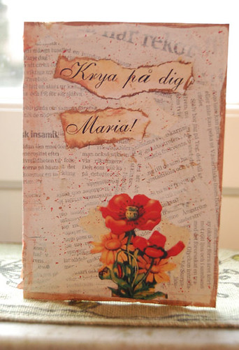 Krya på dig Maria Edvall // Get well soon greeting card (Photo copyright Hanna Andersson)