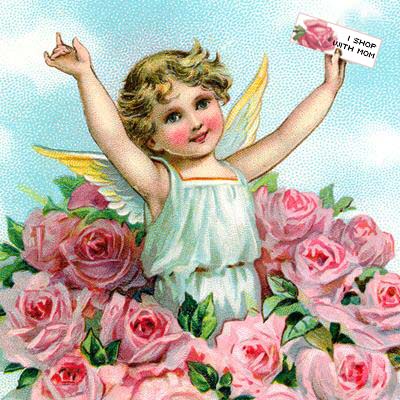 iHannas first shop I shop with mom vintage graphic illustration 