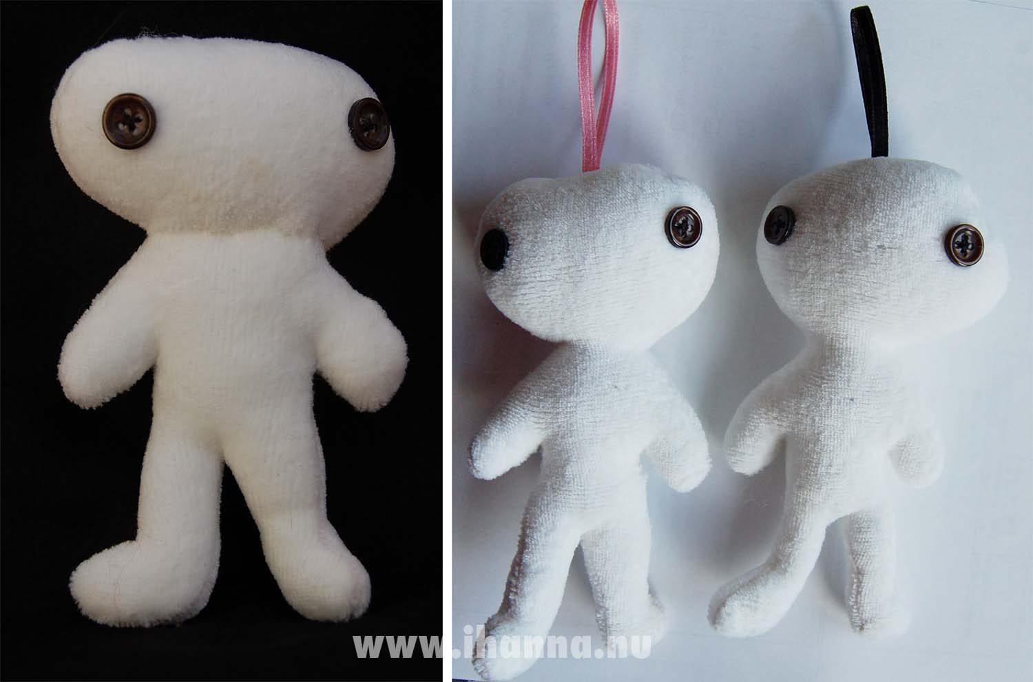 Alien I and Alien II & III are my own softie designs and such cute aliens, made by iHanna (Copyright Hanna Andersson)
