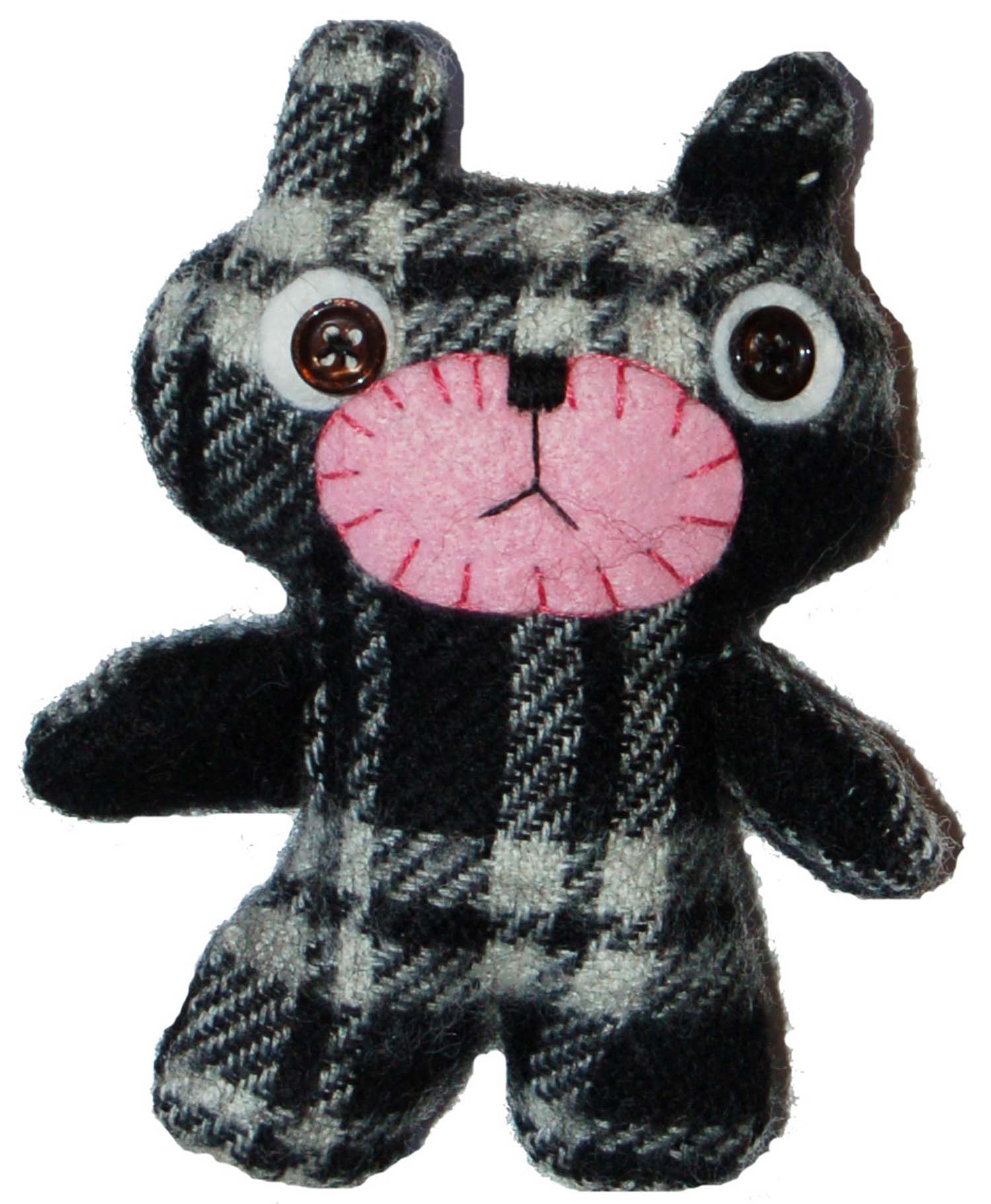 Skotty the teddy bear Scottish fabric teddy bear design by iHanna (Copyright Hanna Andersson)