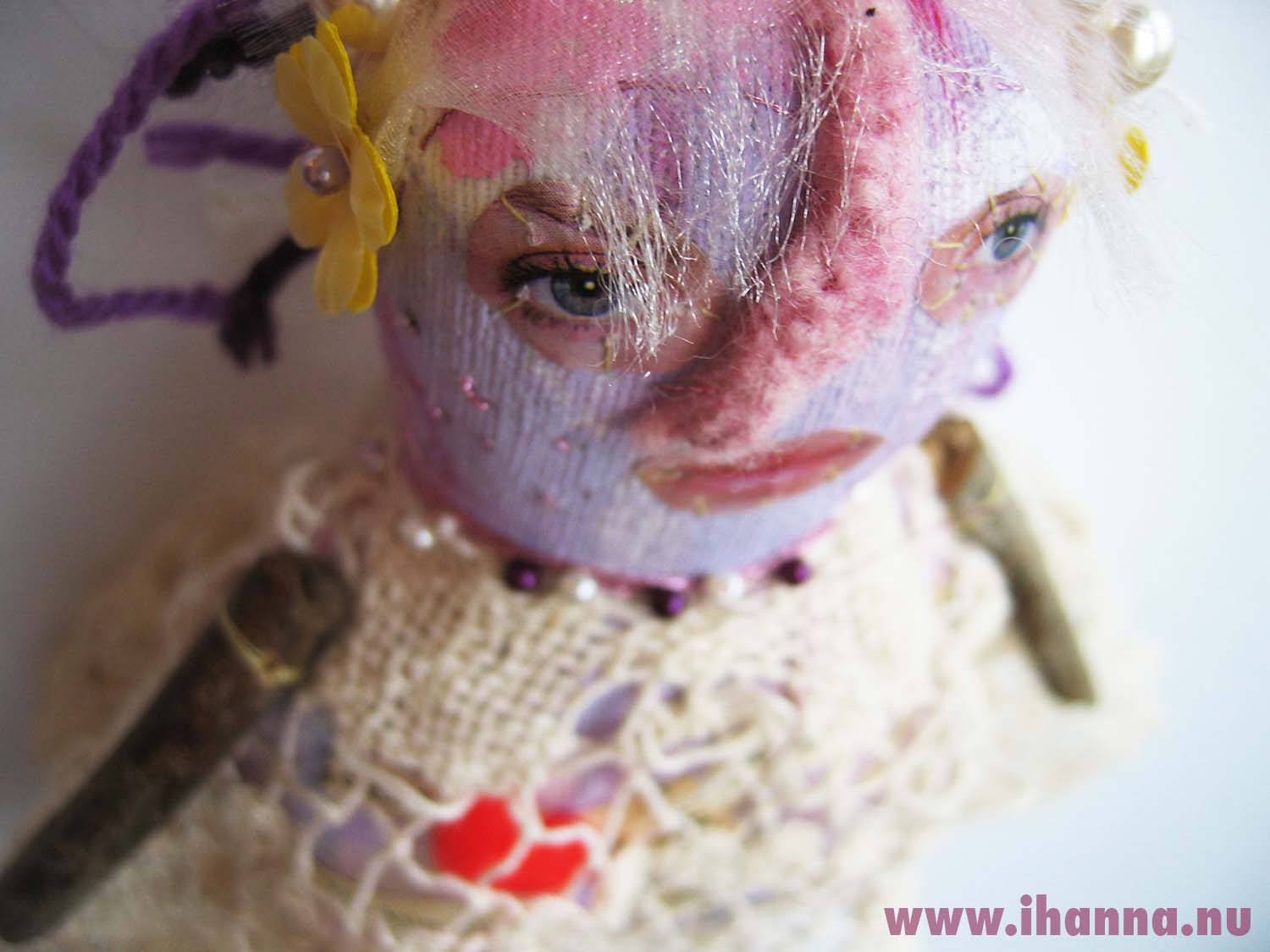 Maj - art doll #3 at the tea party for my friends  (Copyright Hanna Andersson)