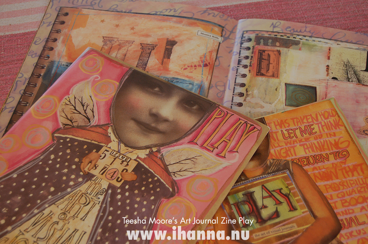 Yummy pile of Teesha More's fantastic art journal zine play - photo copyright Hanna Andersson