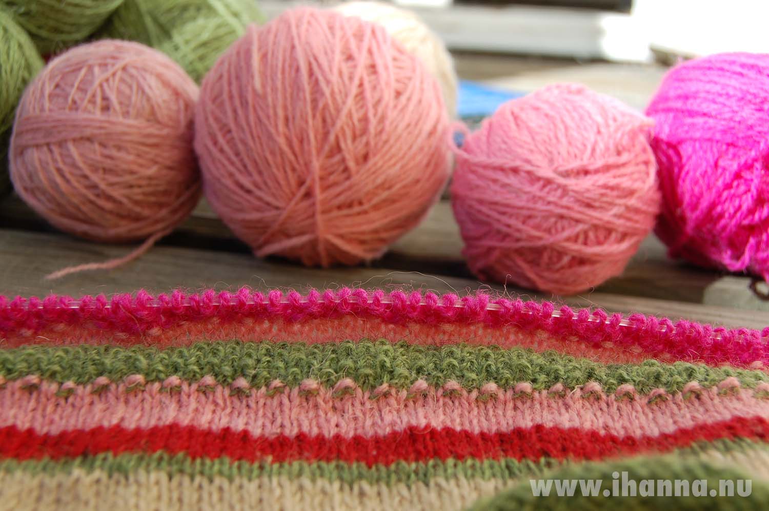 The sleeve of the cardigan that I am knitting right now, Photo by iHanna (Copyright Hanna Andersson)