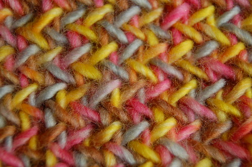 Close up of the pattern of My so called Scarf - knitted by iHanna