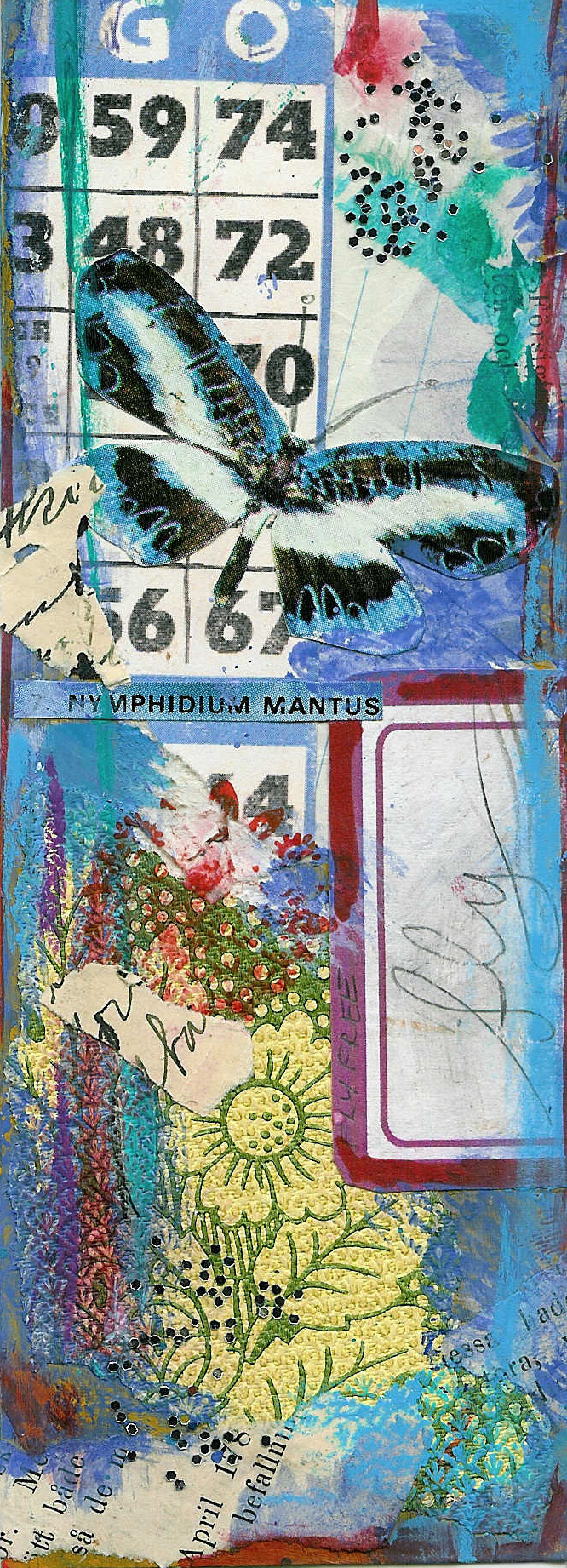 Collage bookmark laminated art by iHanna