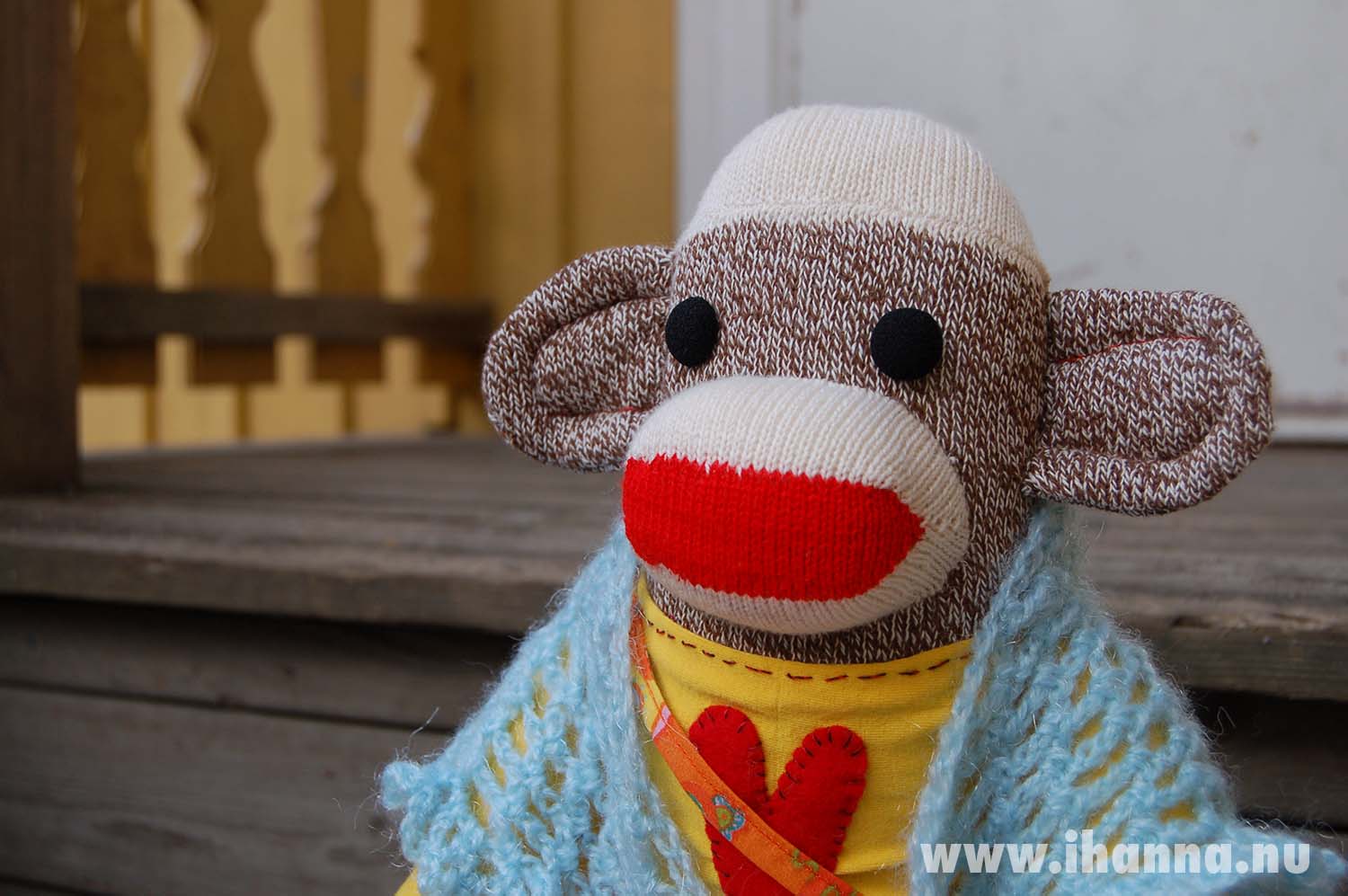 My friend the sockmonkey (Photo copyright Hanna Andersson)