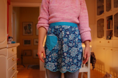 Thrifted apron on me in December 2007 (Copyright H Andersson)